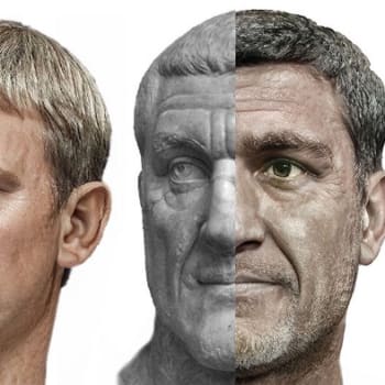 Římští císaři Augustus a Maximinus Thrax