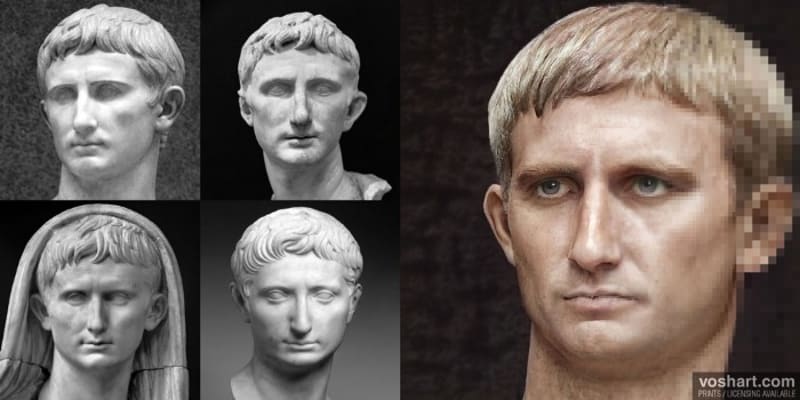 První římský císař Augustus vládl v letech 27 př. n l. až 19 n. l., byl adoptivním synem vojevůdce Julia Caesara.