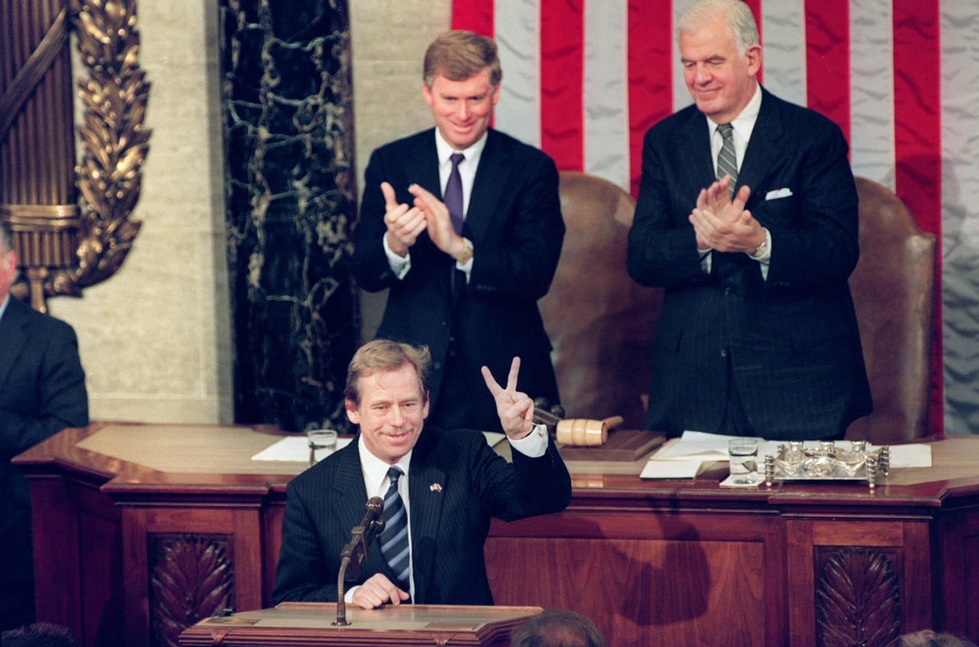 Václav Havel v americkém Kongresu