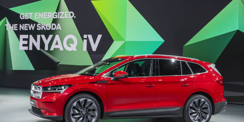 Světová premiéra plně elektrického SUV Škoda Enyaq iV v Praze