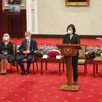 Prezidentka Cchaj vystoupila s projevem