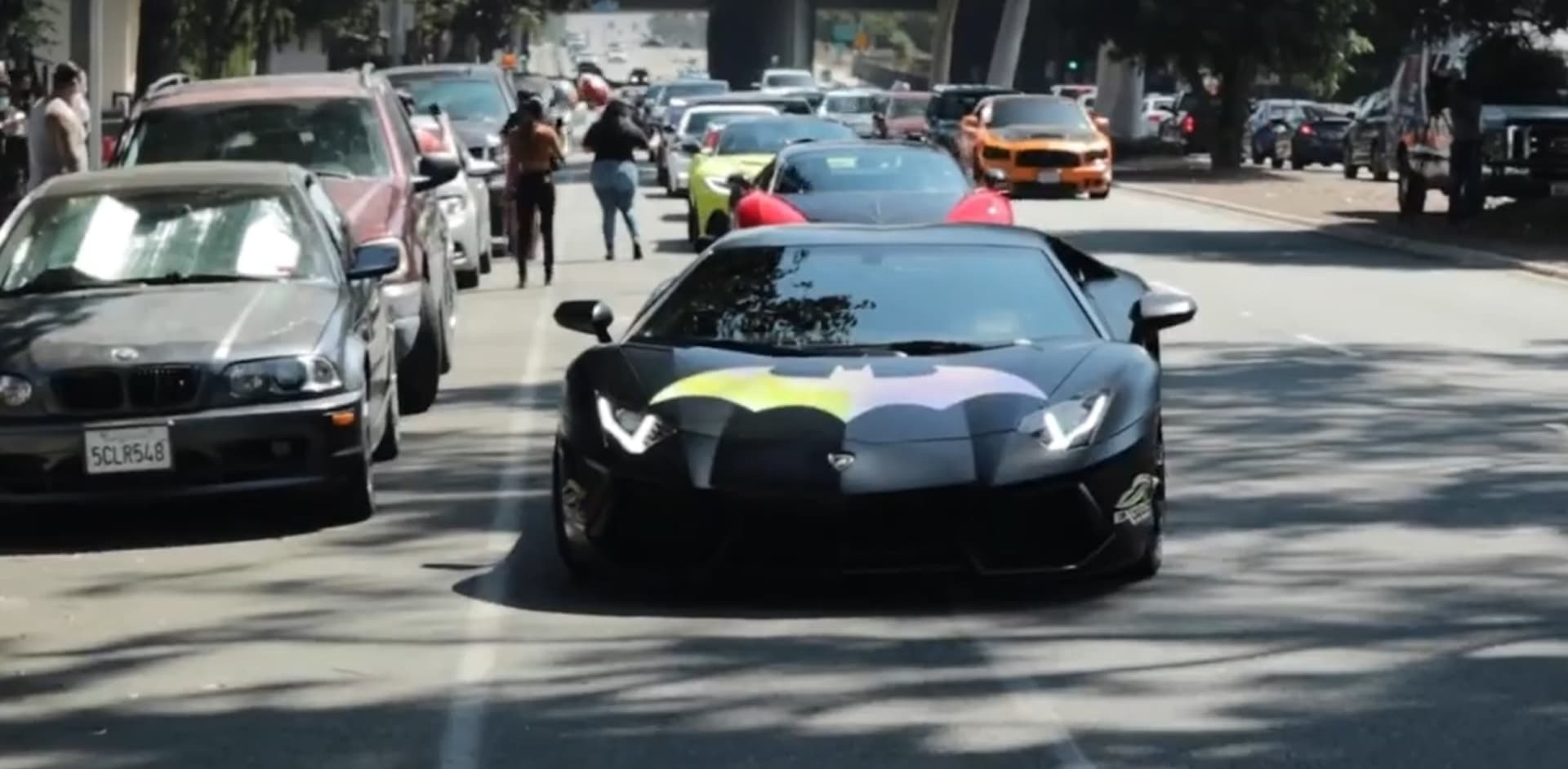 V kolně byla k vidění i auta známých superhrdinů, jako například Batmobil.