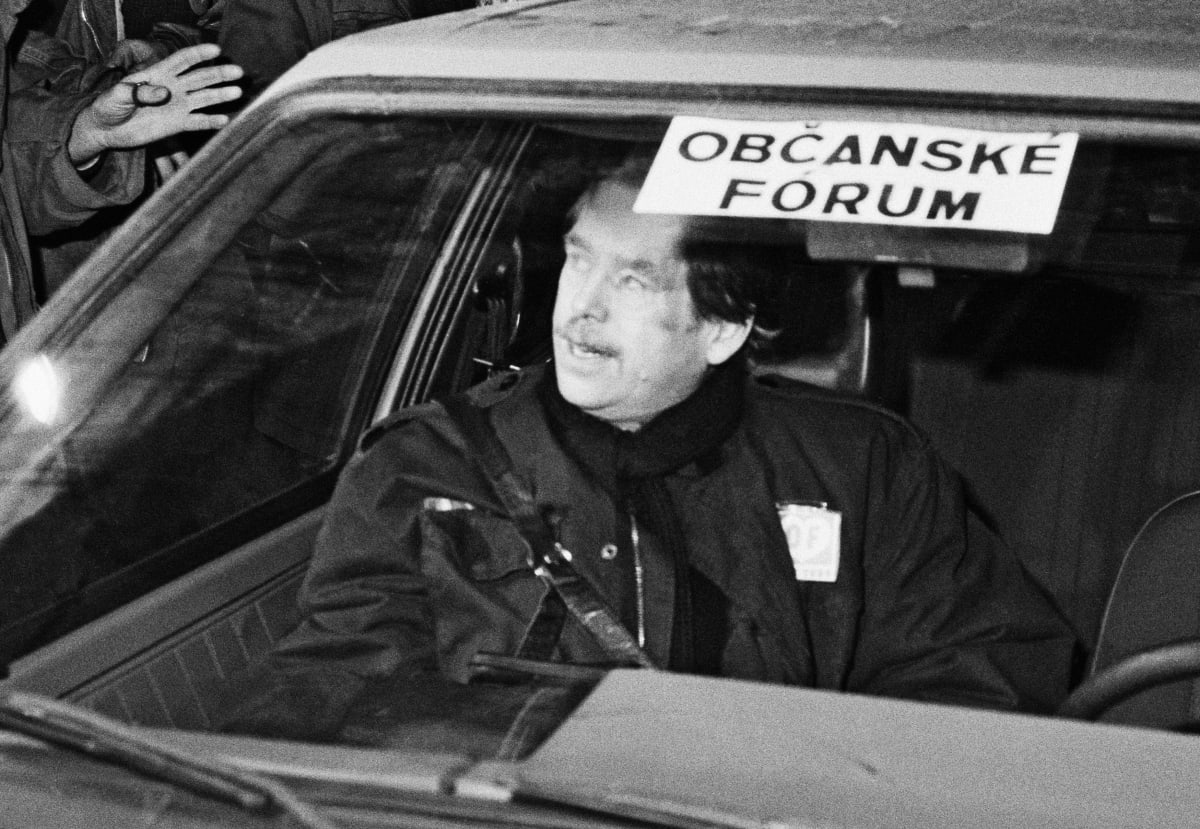 Václav Havel v prosinci 1989.