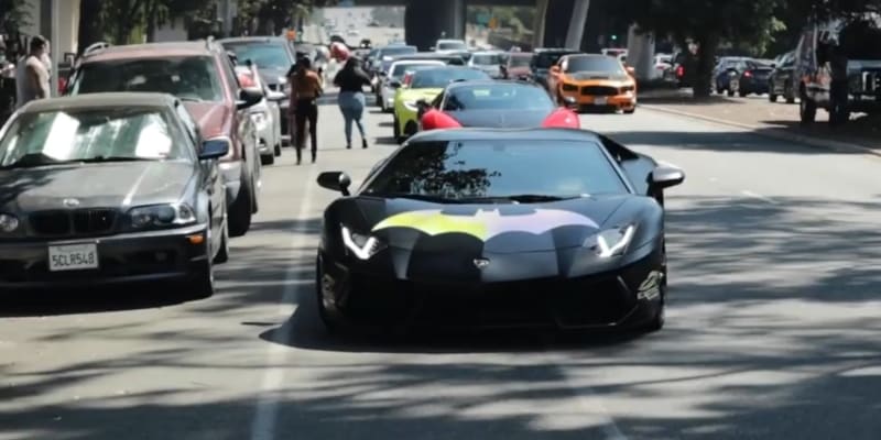 V kolně byla k vidění i auta známých superhrdinů, jako například Batmobil.