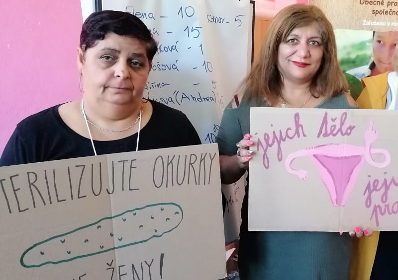 Tři  z obětí protizákonných sterilizací romských žen z počátku devadesátých let