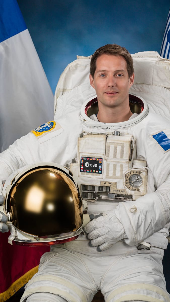 Francouzský astronaut Thomas Pesquet.