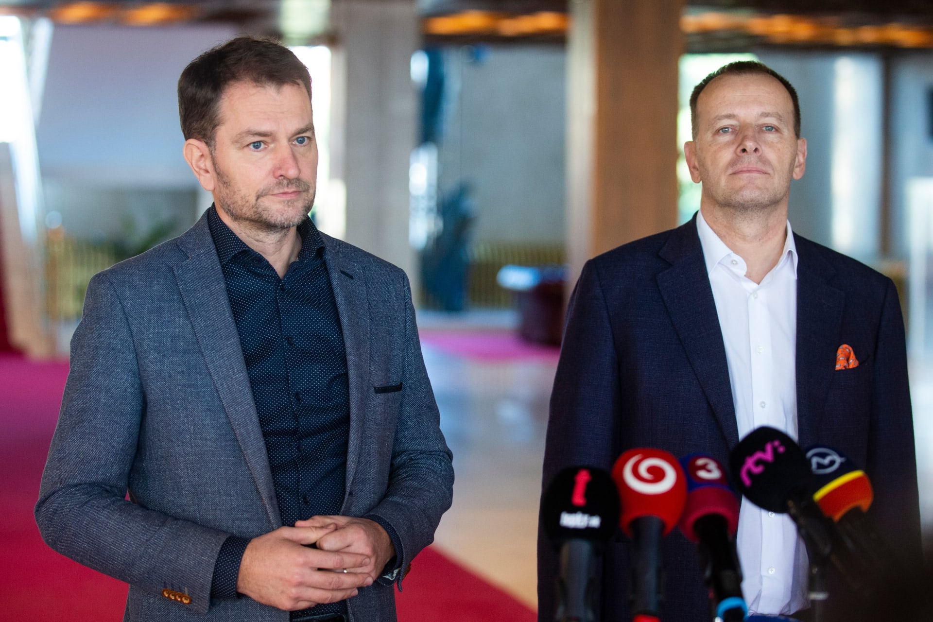 Slovenský expremiér Igor Matovič a předseda Národní rady Boris Kollár