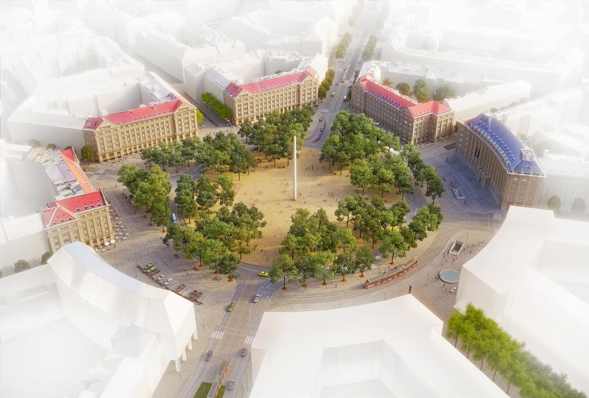 Budoucí podoba Vítězného náměstí v Dejvicích