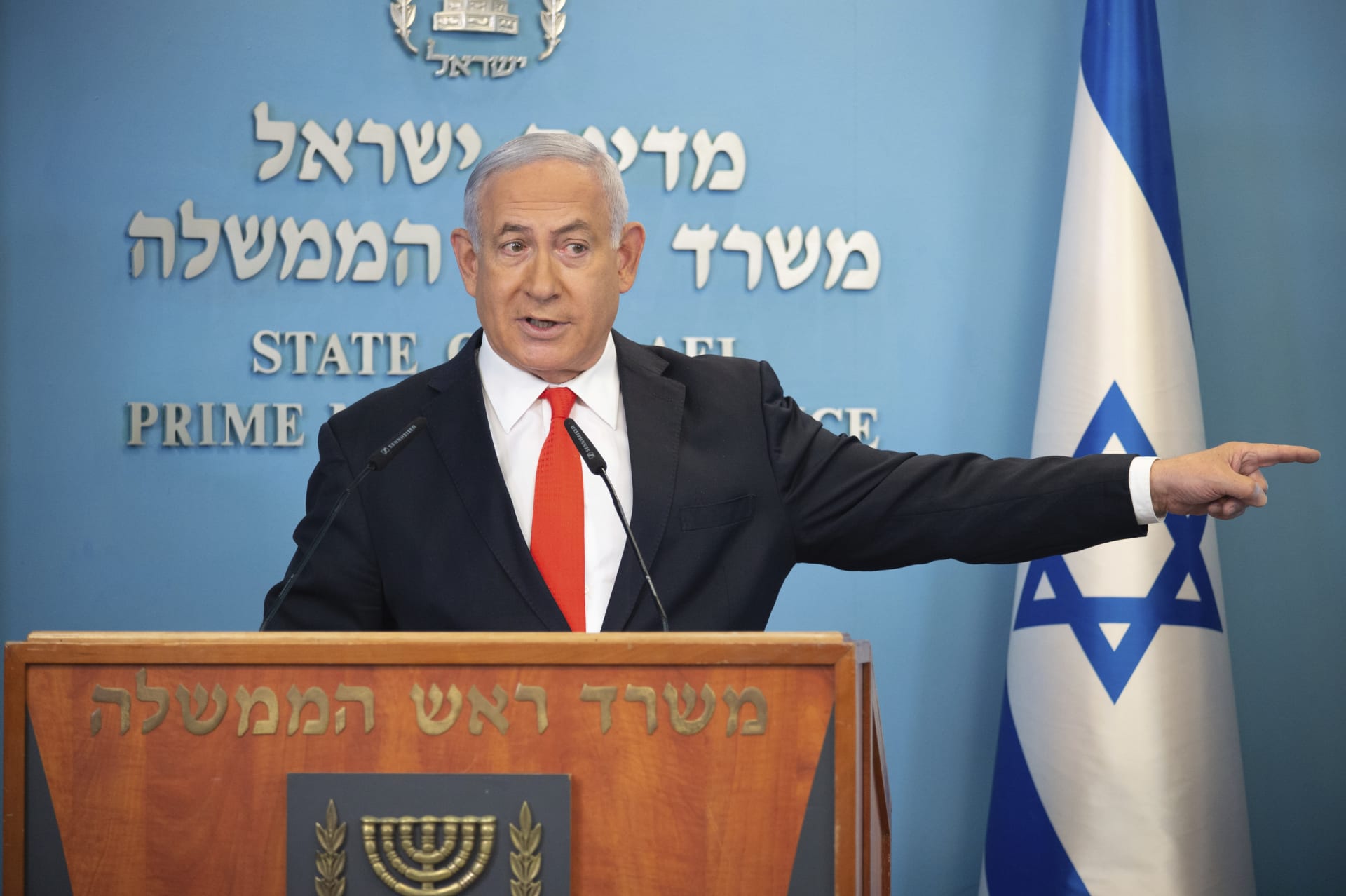  Izraelský premiér Benjamin Netanjahu