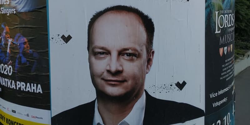 Václav Láska na volebním plakátu