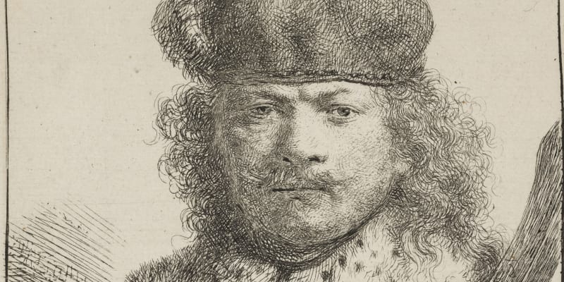 Jeden z Rembrandtových autoportrétů