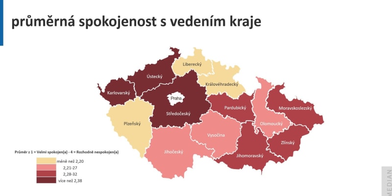 Nejhůře dopadlo vedení Karlovarského, Ústeckého a Středočeského kraje.