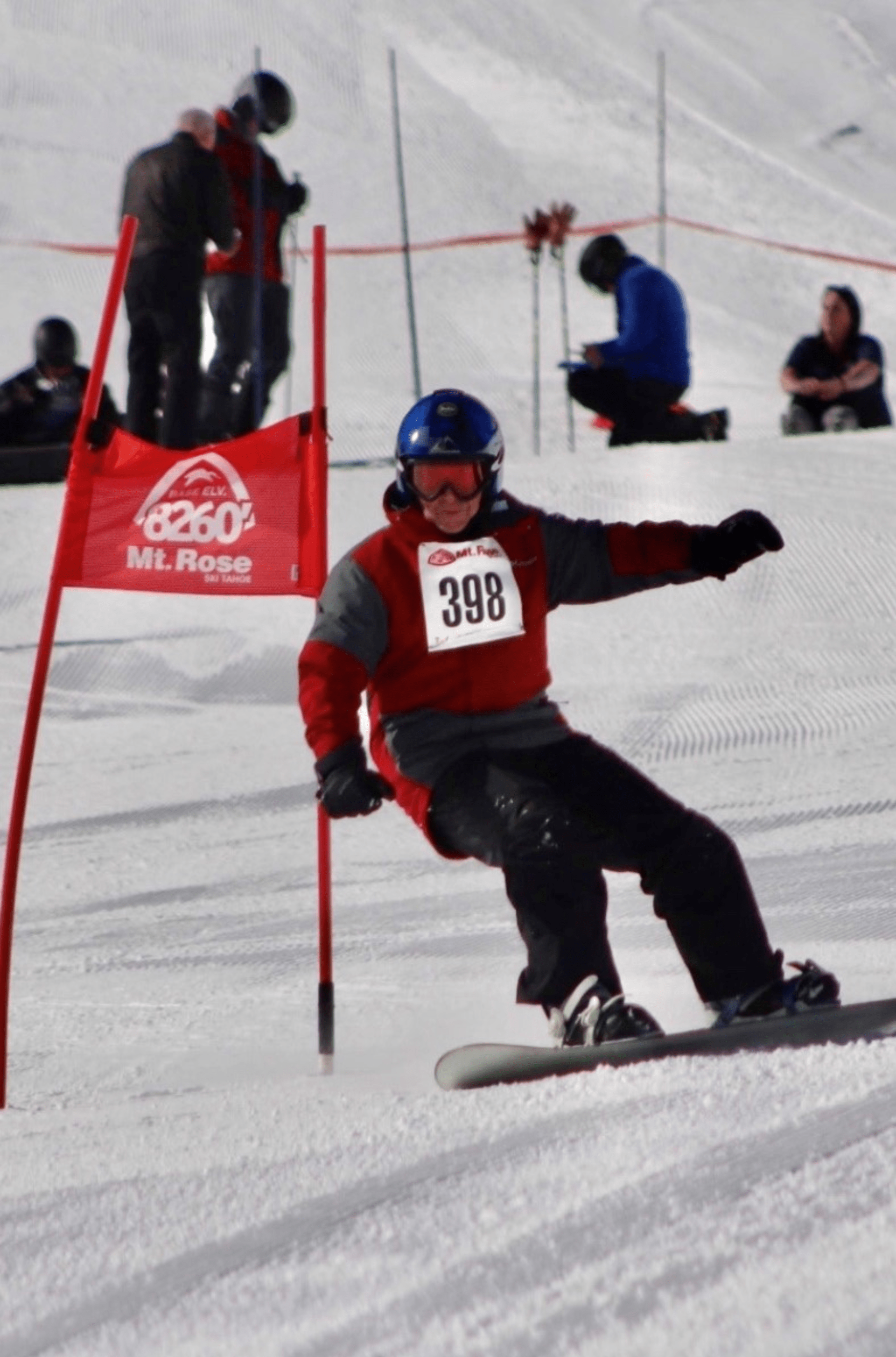 Richard Kreibich na milovaném snowboardu.