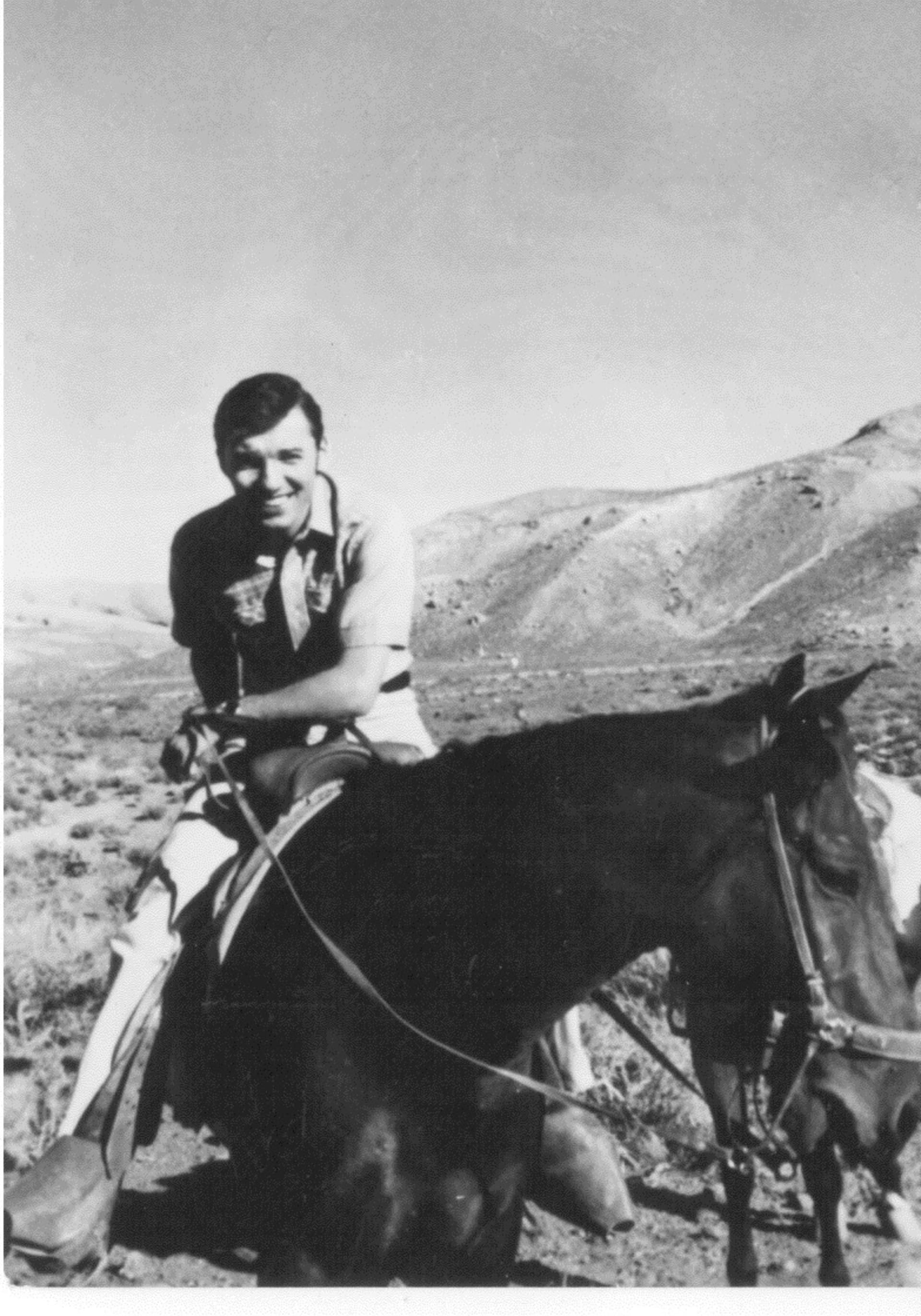 Karel Gott v nevadském Údolí smrti v USA v roce 1967. 