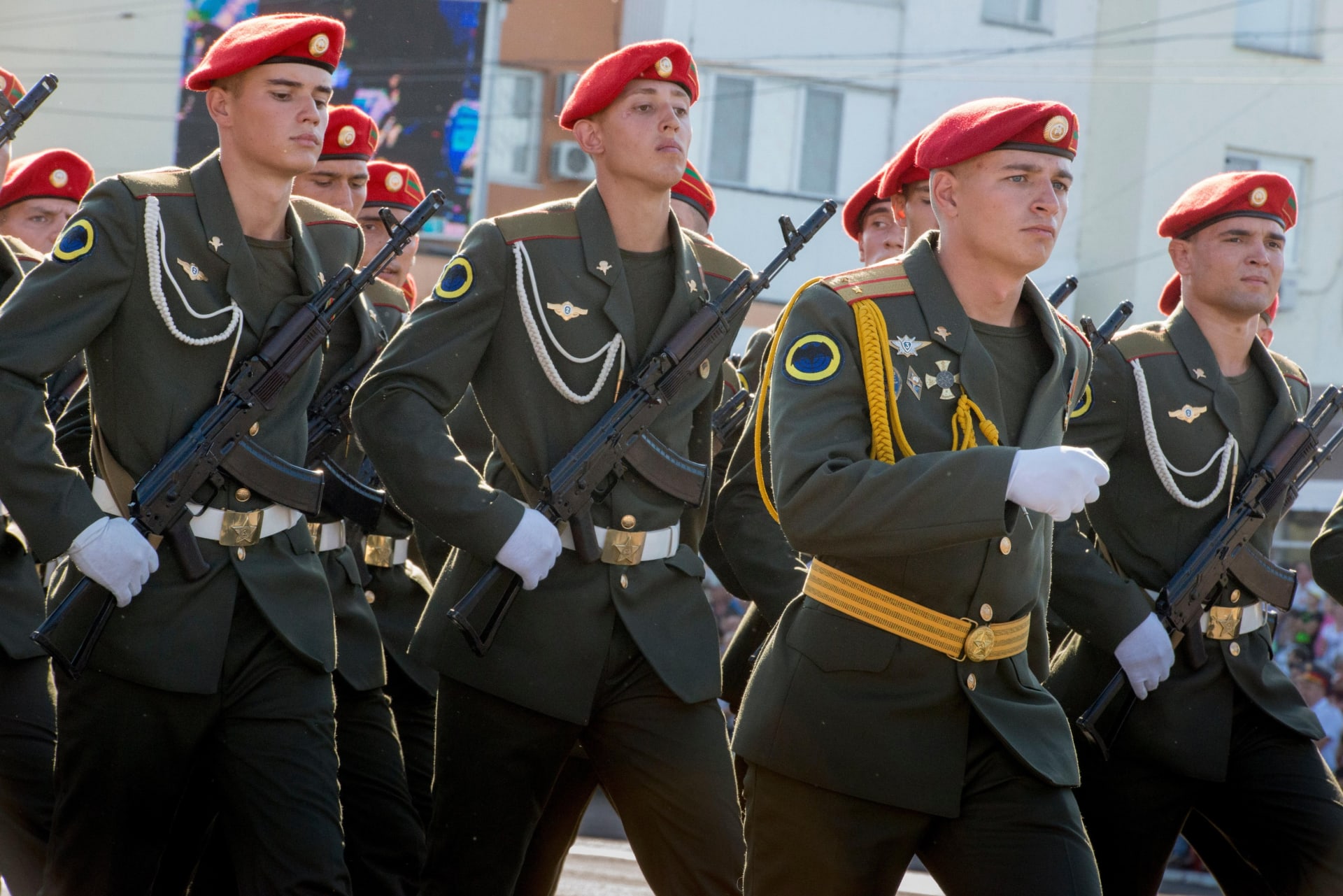 Vojáci z Podněstří na přehlídce