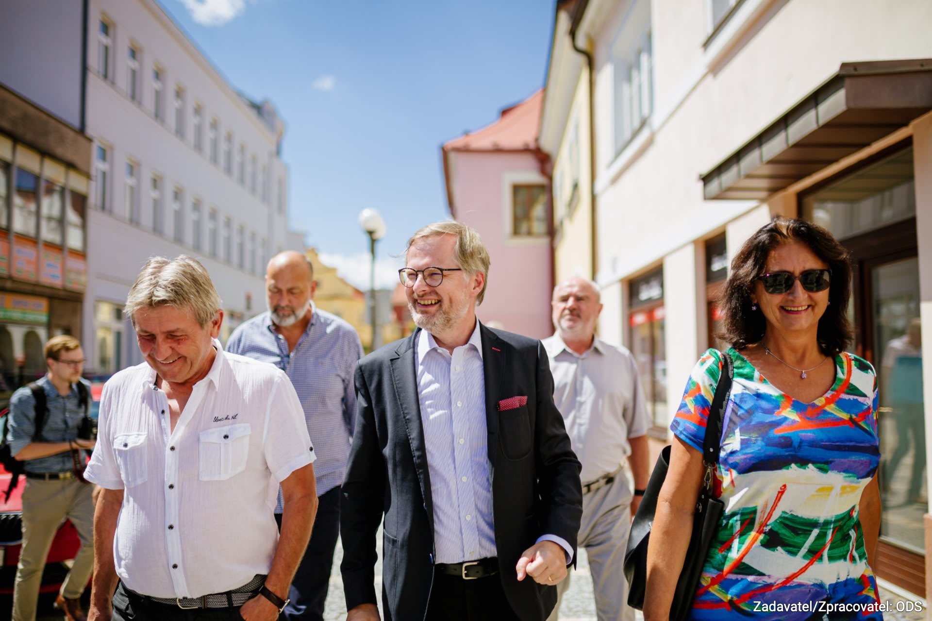 Petr Fiala během předvolební kampaně