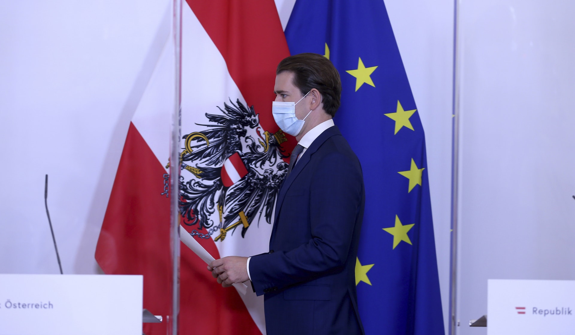 Rakouský kancléř Sebastian Kurz