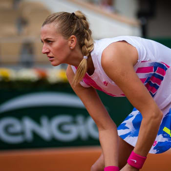 Česká tenistka Petra Kvitová na Roland Garros
