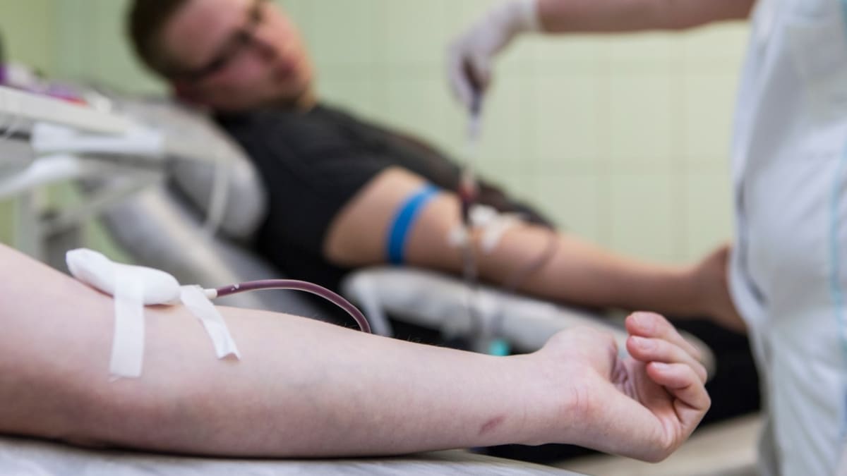 Dárci krve na transfuzní stanici (ilustrační foto)