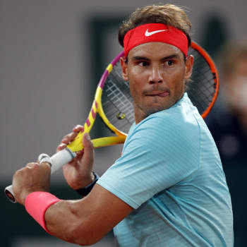 Rafael Nadal ve finále grandslamové Roland Garros 2020.