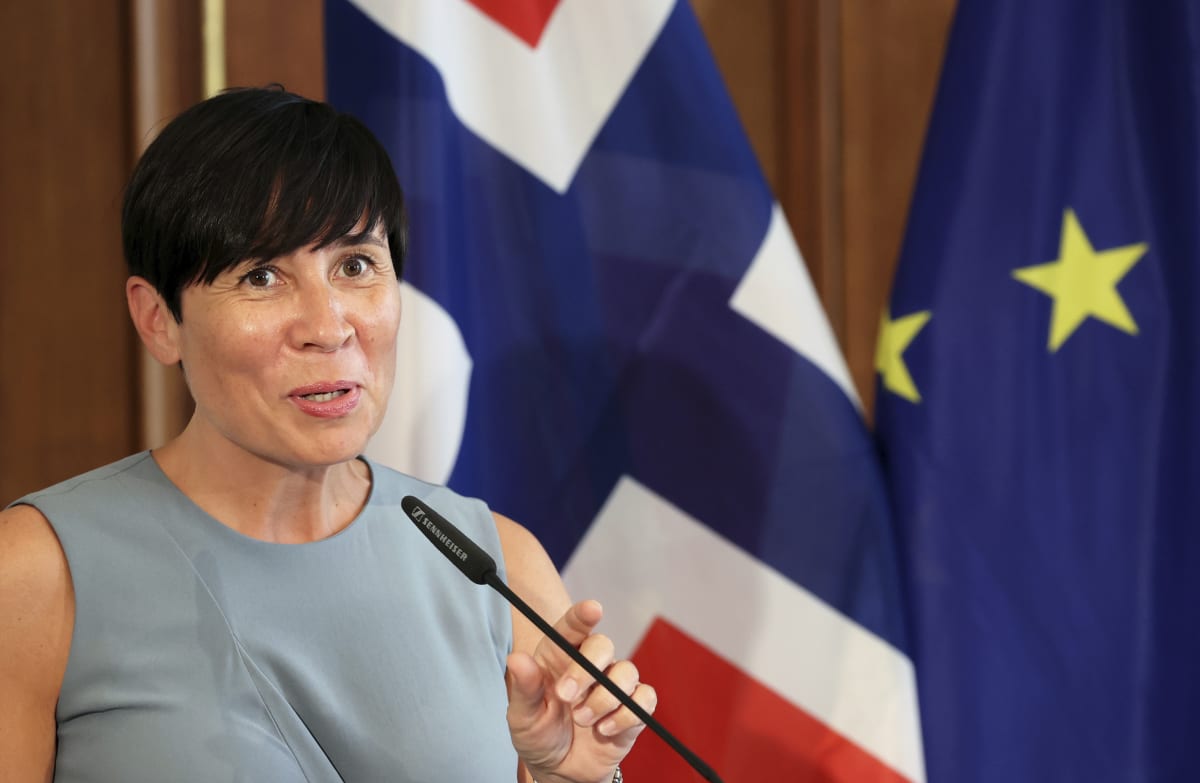 Norská ministryně zahraničí Ine Eriksenová Söreideová