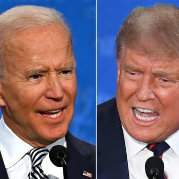 Prezidentští kandidáti Donald Trump a Joe Biden.