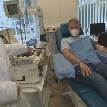 Libor Bouček daruje krevní plazmu