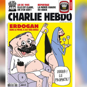 Nová obálka satirického časopisu Charlie Hebdo