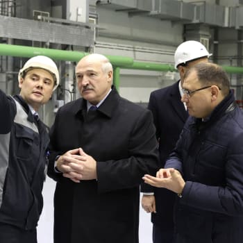 Lukašenko při spuštění elektrárny