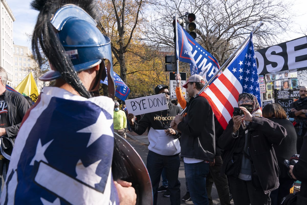 Podporovatelé Donalda Trumpa protestují ve Washingtonu