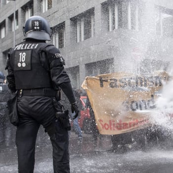Demonstrace ve Frankfurtu