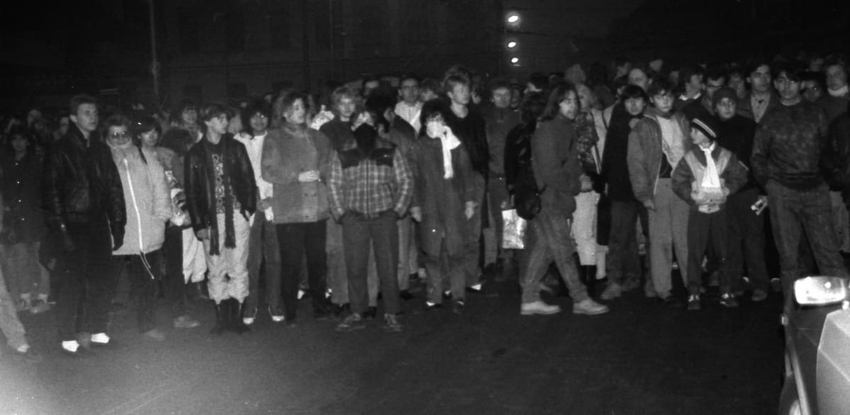 Ekologické demonstrace v Teplicích v listopadu 1989