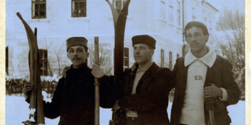 Bohumil Hanč (uprostřed) a Emerich Rath (vpravo) byli už dlouho před osudným závodem přáteli.