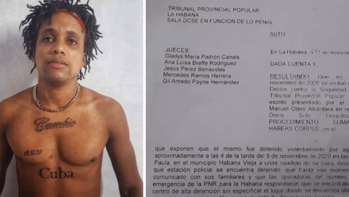 Rapper Denis Solís González a stížnost podaná proti postupu úřadů (zdroj: CubaNet)