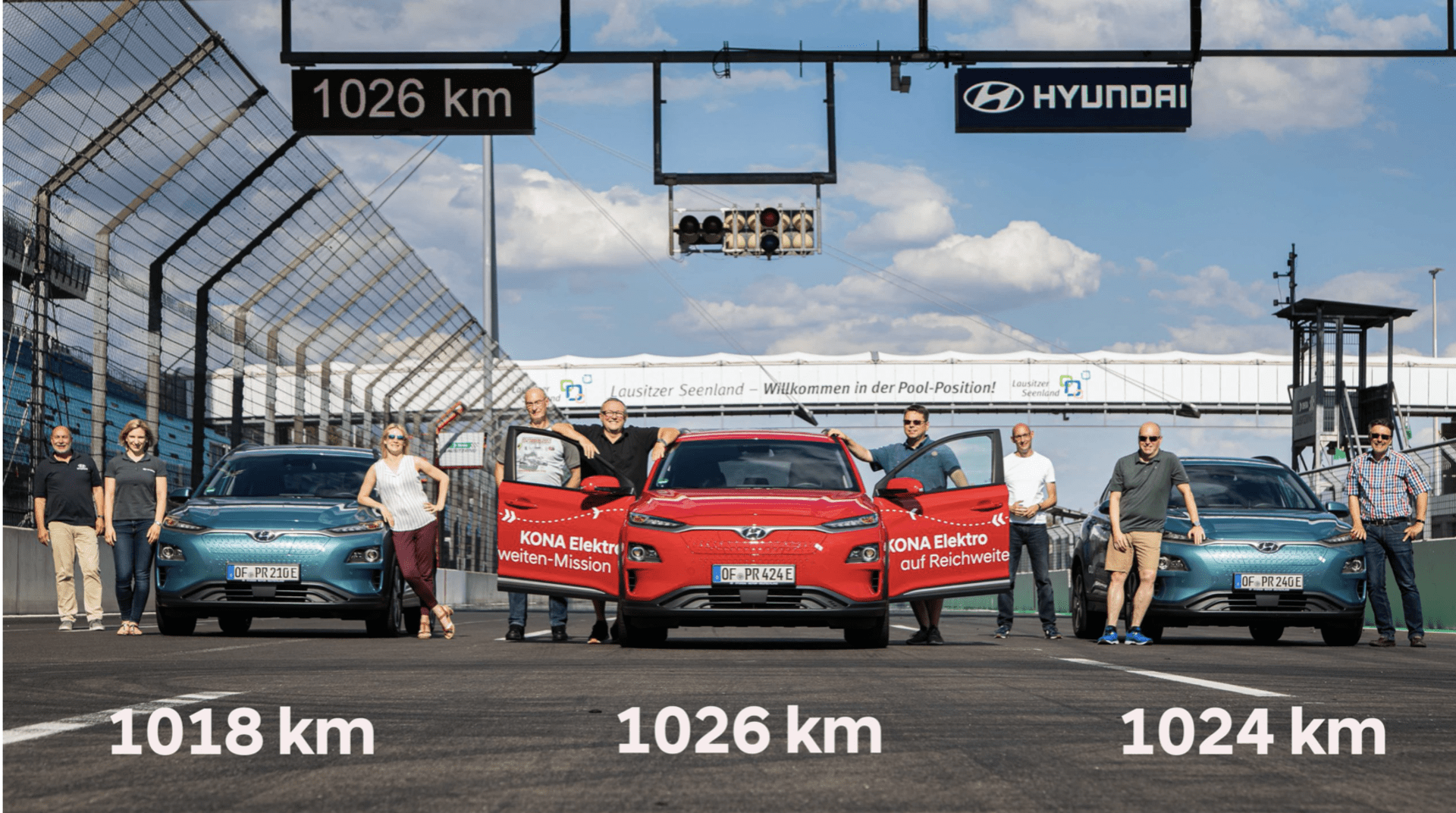 Hyundai Kona Electric stanovil  rekord v dojezdu: na jediné  nabití ujel 1026 kilometrů