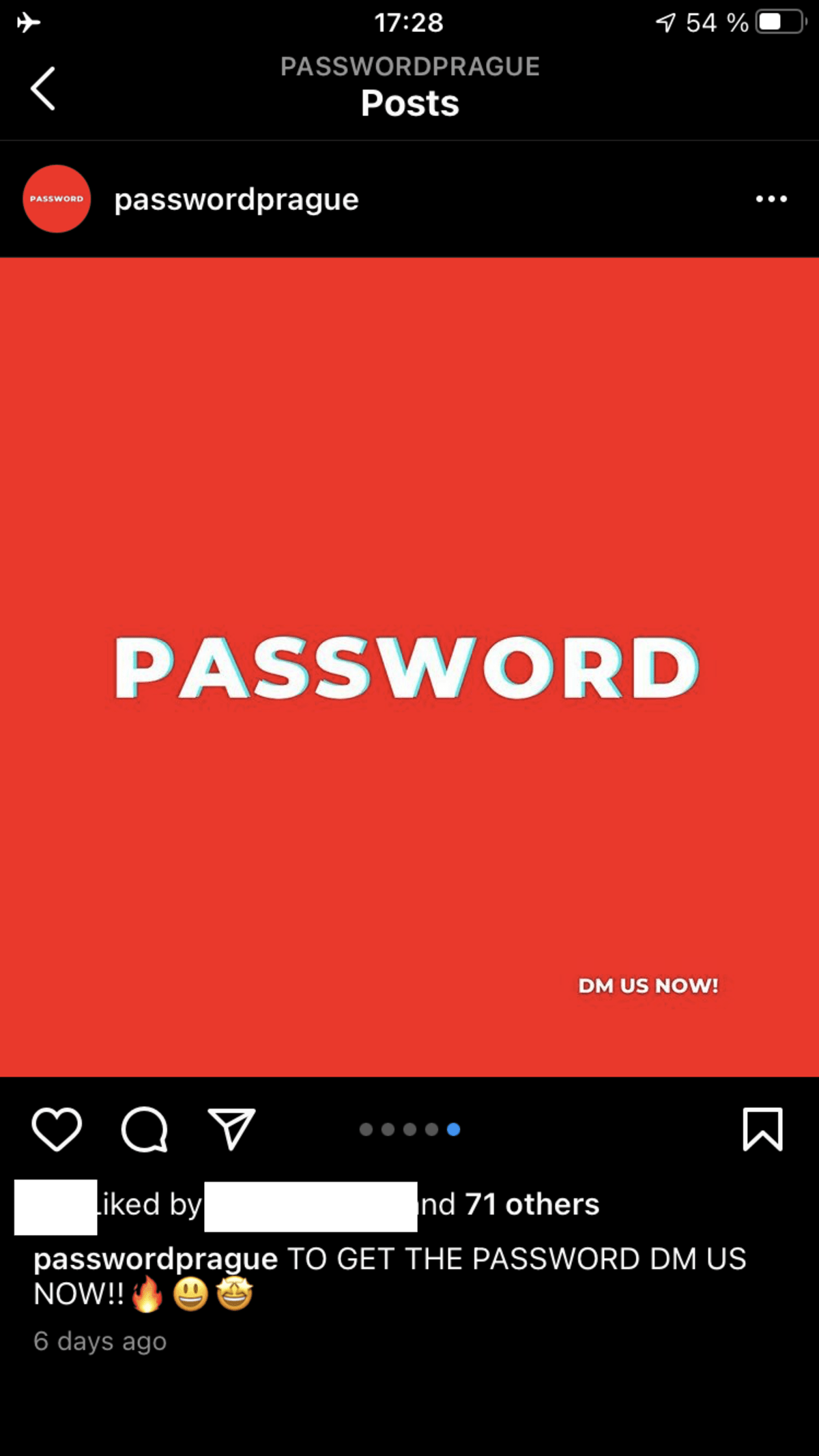 Celý profil s název Password Prague je již deaktivovaný.