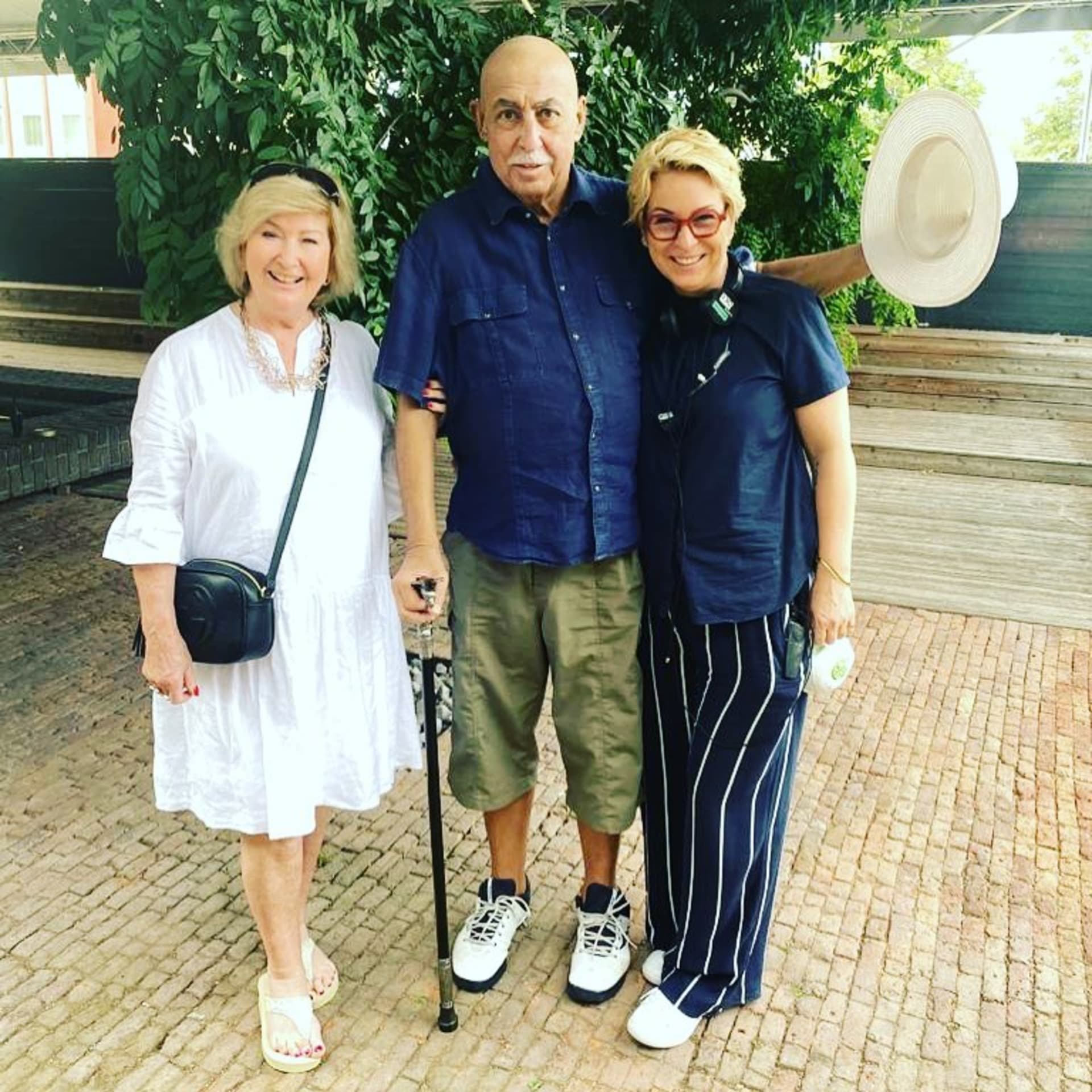 Andy Hryc s manželkou a dcerou v polovině srpna 2020.
