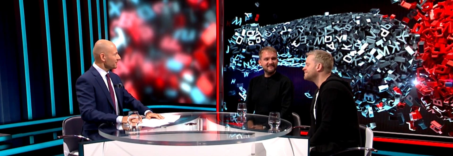 Libor Bouček a Jakub Prachař v pořadu KB Interview na CNN Prima NEWS.