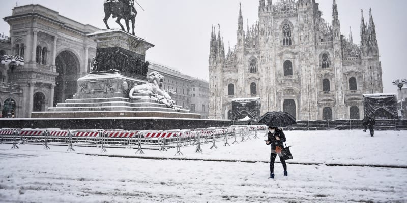 Druhé největší italské město je v nejchladnějších letech zvyklé na poprašek.