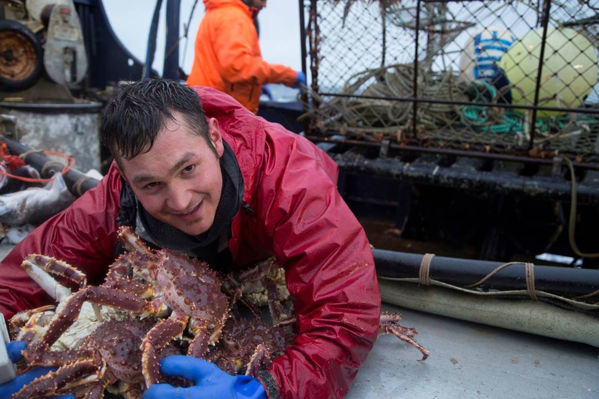 Lovec krabů Nick McGlashan (Zdroj: CNN/Discovery)