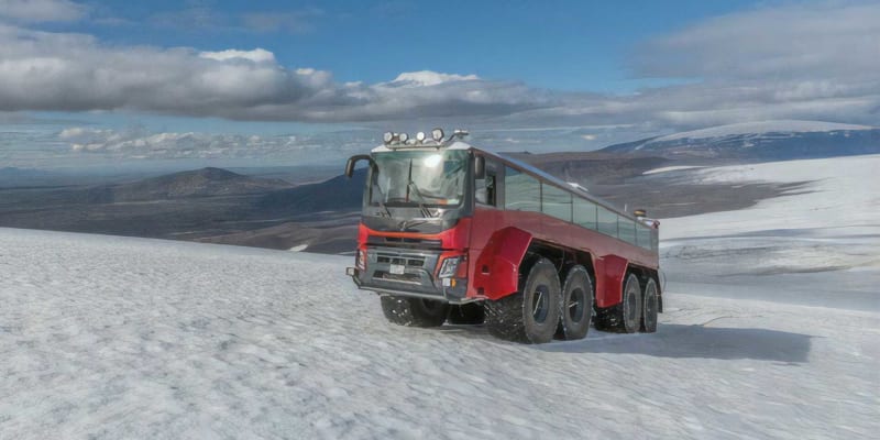 Sleipnir - autobus pro cestování po islandských ledovcích