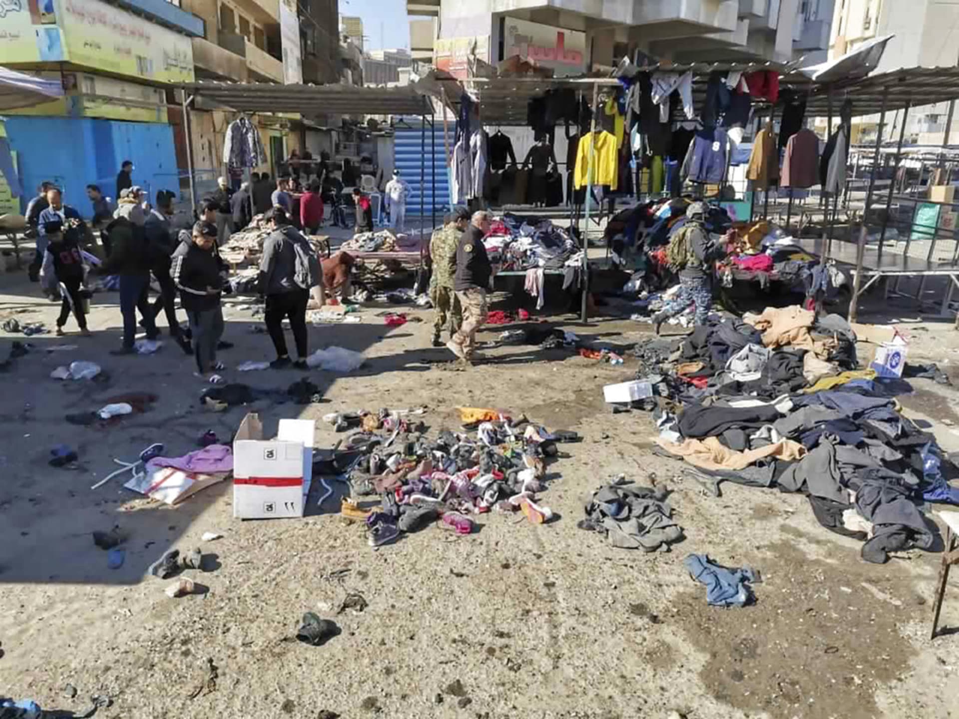 Trh v Bagdádu po dvojici sebevražedných bombových atentátů
