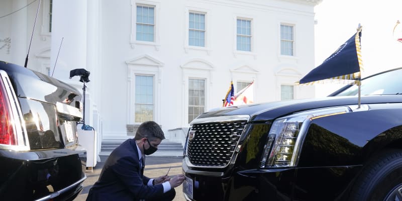 Obrněná limuzína určená pro cesty amerického prezidenta