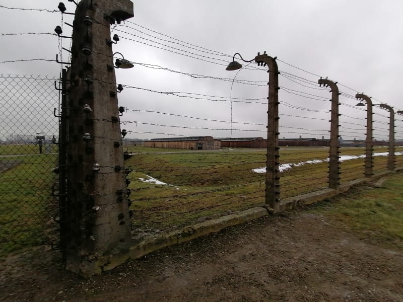 Koncentrační tábor Osvětim-Březinka, 25. ledna 2021. Muzeum je kvůli pandemii uzavřeno