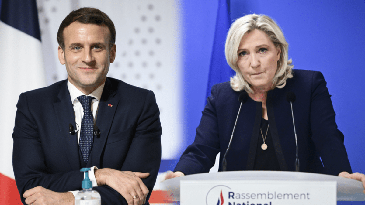 Le Penová je na druhém místě za Emmanuelem Macronem