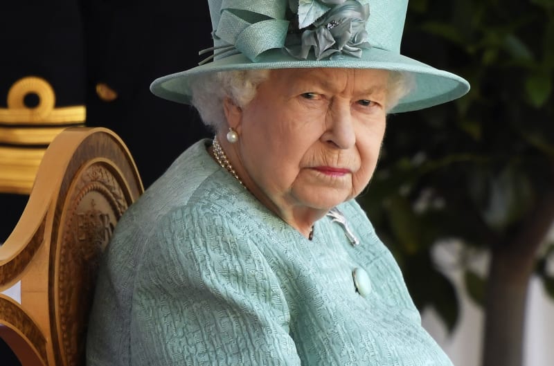 Královna Alžběta II. na oslavě svých 94. narozenin 13. července 2020