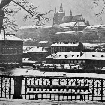 Zasněžená Praha v  roce 1929  (zdroj: časopis Světozor)