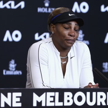 Serena Williamsová pláče