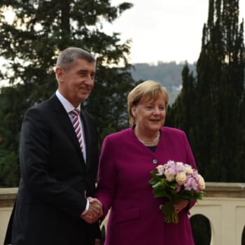 Andrej Babiš a Angela Merkelová