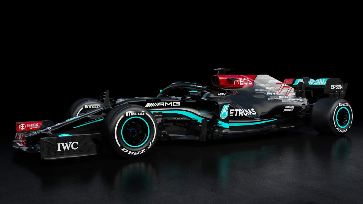 Takto vypadá design monopostu stáje Mercedes pro sezonu 2021, ve kterém bude Lewis Hamilton útočit na rekordní osmý titul mistra světa.